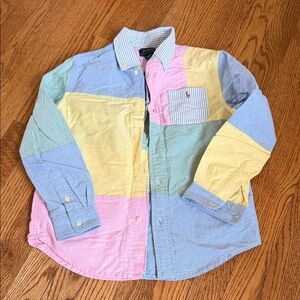 Polo Ralph Lauren Color block Shirt boys size 7